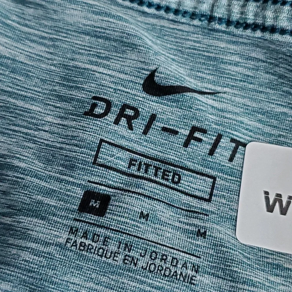 Nike Men Shirt M Gray Activewear Top Dri-Fit Nike Pro Fitted Logo Slim Stretch